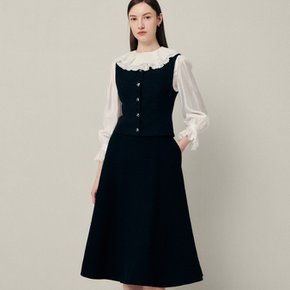 AK수원점 지고트 JR1A0BL013 아코디언 프릴 베스트 블라우스