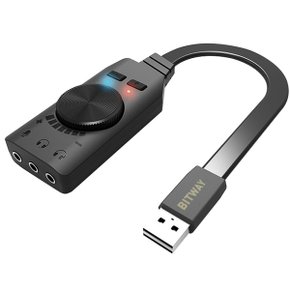 비트웨이 게이밍 외장형 USB 인터넷방송 마이크입력 사운드카드 GS3