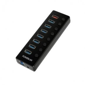 POWERLAN 파워랜 USB3.0 허브 7포트 충전 1포트 유전원 개별 스위치 PL-UH308P