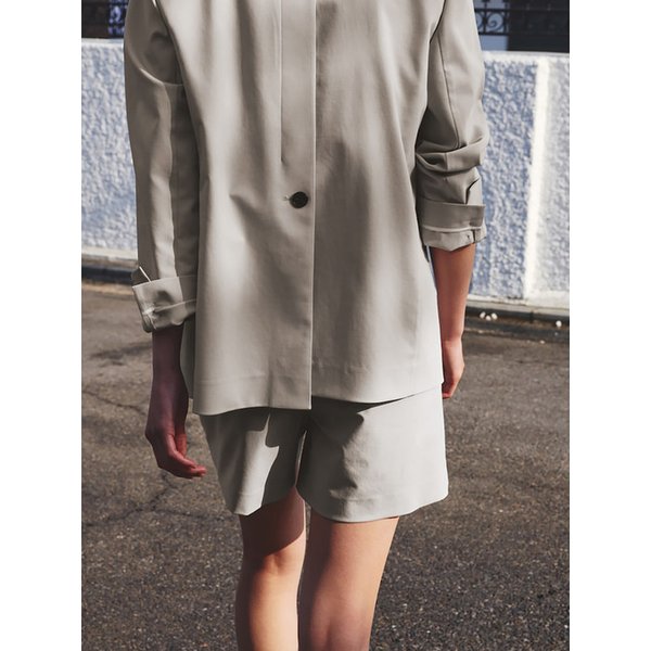 Back Detail Semi Overfit Jacket  Beige (KE5311M01A)