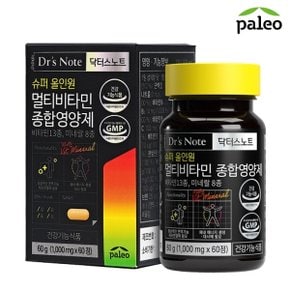 닥터스노트 멀티비타민 종합영양제 (1,000mg x 60정) x 1개