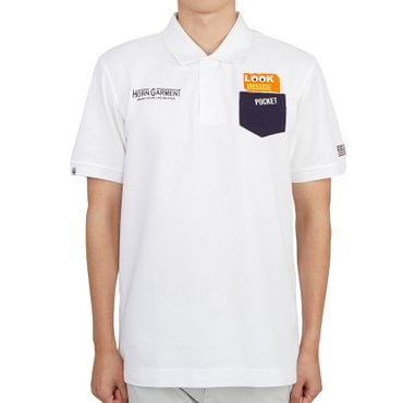 혼가먼트 골프웨어 남성 반팔티셔츠 HCM 2A AP05 WHITE