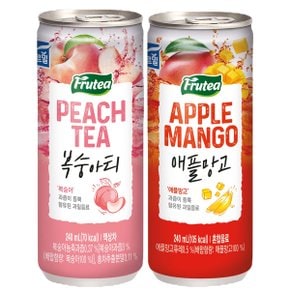 푸르밀 푸르티 복숭아 240ml 30캔+애플망고 240ml 30캔 / 총 60캔