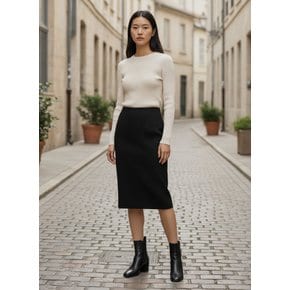 울 블렌드 펜슬 스커트 1361607