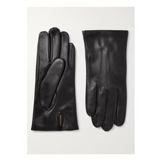 Bath Cashmere-Lined Leather Gloves 블랙