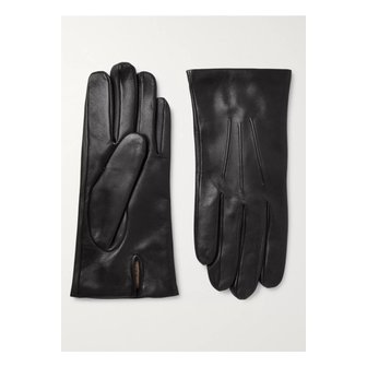 덴츠 Bath Cashmere-Lined Leather Gloves 블랙