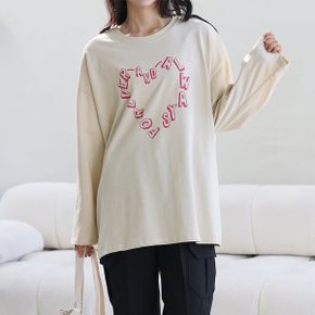 빅사이즈 404 레터링블럭데일리긴팔티 DLYP046_P360323060