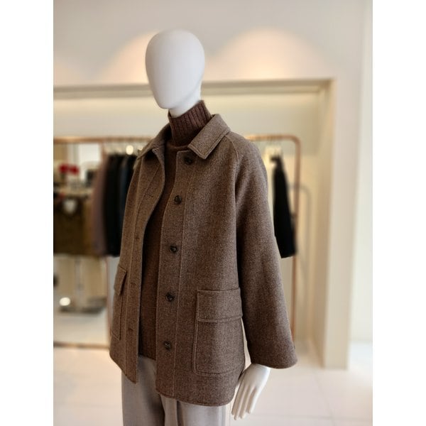 [여주점] 씨씨콜렉트 카라넥헤링본하프코트E254msg147