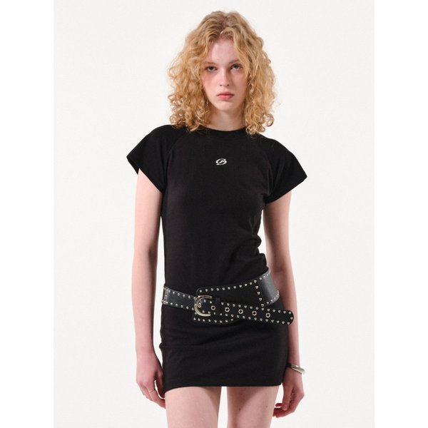 Raglan Logo Dress (Black)