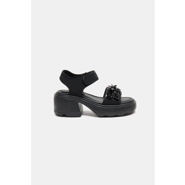 슈콤마보니 New flower bomb velcro sandal(black) DG2AM25014BLK