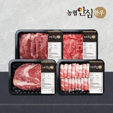 1등급 한우 한판 모듬세트 800g(꽃등심/차돌박이/모듬구이/불고기용)