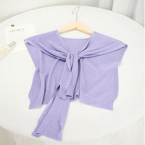 여자카디건 여성 시스루 어깨숄 페이크 가디건 레이어드 숄 6색