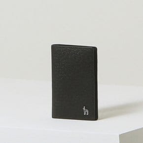 [BASIC] 블랙 솔리드 소가죽 카드지갑 HJHO4E615BK