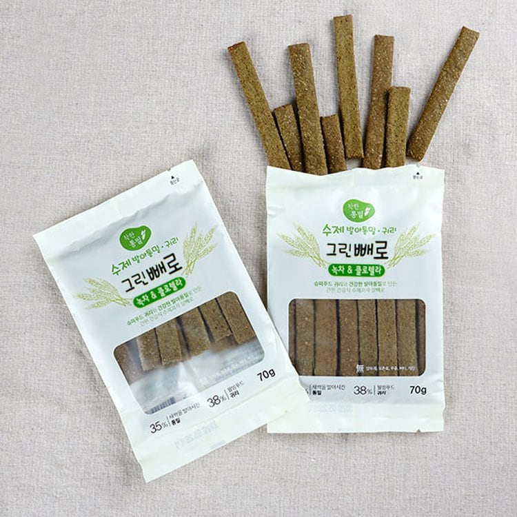 빼로스틱] 수제 발아통밀 귀리 과자 그린(녹차), 믿고 사는 즐거움 Ssg.Com