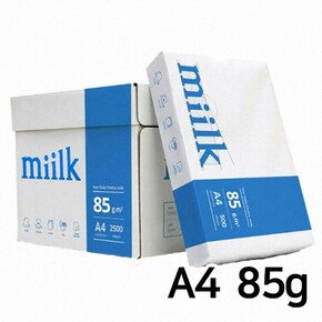 한국제지 밀크 복사용지(A4/85G/500매x5권)/1BOX