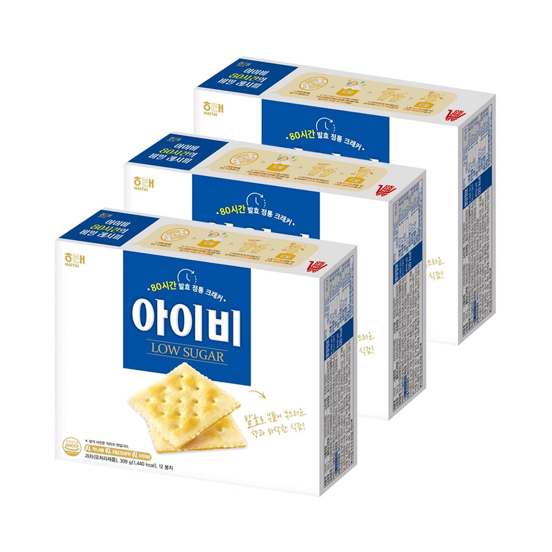 해태 아이비 270g x 3통/저칼로리 크래커 카나페 과자 간식, 믿고 사는 즐거움 SSG.COM