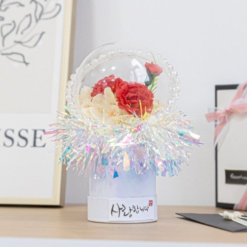 카네이션 조화 화분 수국 오로라 set 17cm 꽃 어버이날 2