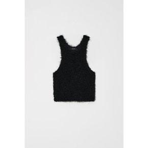 HAIRY BLEND SLEEVELESS_BLACK