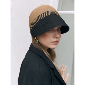 Rattan Sun Visor beach hat (라탄 선바이저 비치햇) C021KHBK