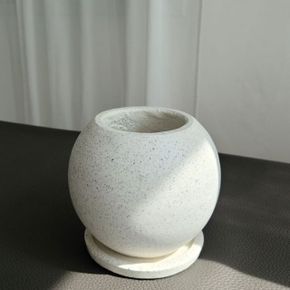 모던 시멘트 테라조 화분 미니 루나 볼 12x17cm