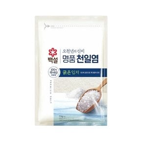 백설 명품 천일염 오천년의 신비 굵은입자 소금 3kg x1개