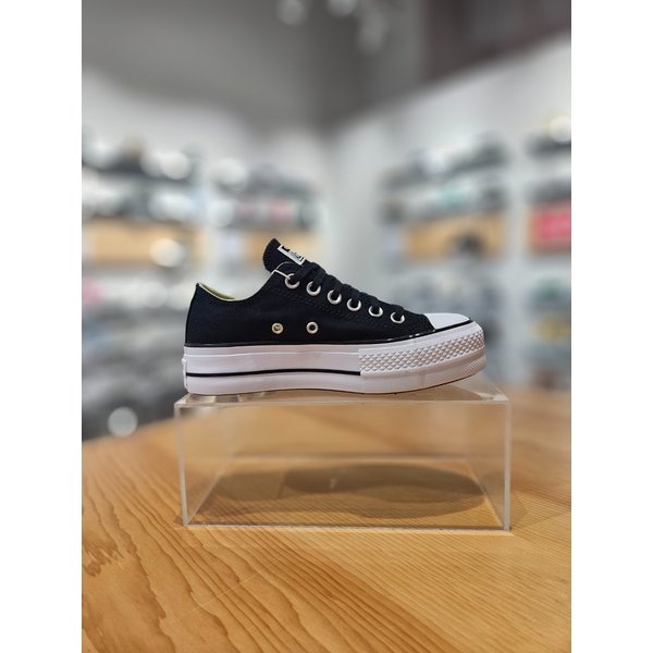 [부산점] 공용 척테일러 올스타 리프트 캔버스 블랙 로우 캔버스화  560250C