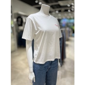 [파주점] [캘빈클라인진]여성 그래픽 로고 박시핏 반팔 티셔츠 47G898G-YAF