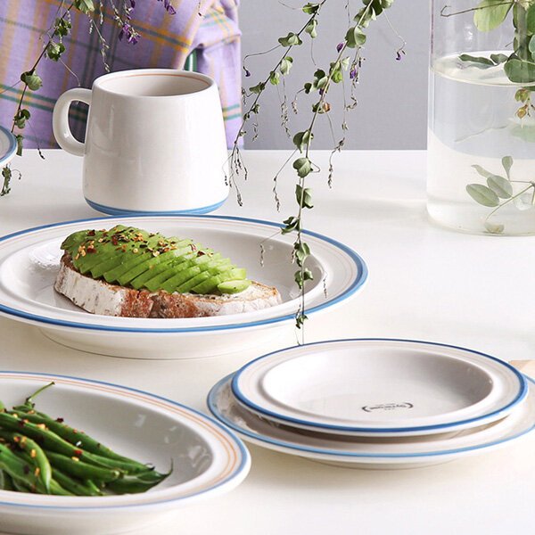 메이플 원형 접시 3종세트 색상 택1