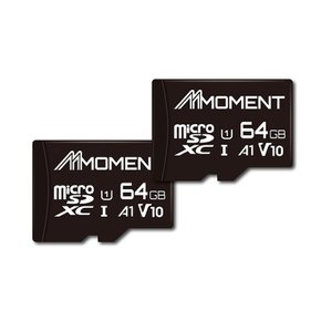 MMOMENT SD 64GB 마이크로SDXC 클래스10 UHS-I U1 A1 V10 SD 95MB/s [2개 세트] 마이크로 카드