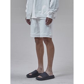 Rib Stitch Shorts_White