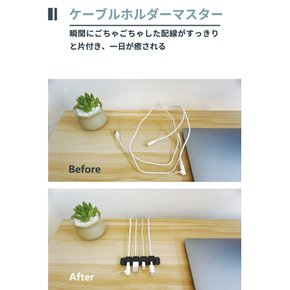 MOELIFE USB-C Micro USB Magnetic Cable Holder 케이블 홀더 마그넷 케이블 클립 배선 정리