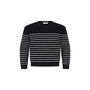 25S/S Premium 머신 워셔블 와플 스트라이프 라운드넥 니트 2종 택1 [ADF1ER1902]
