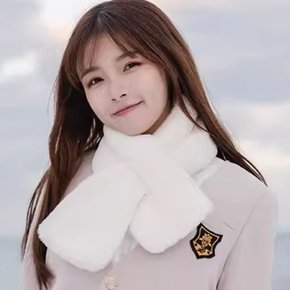 머플러 목도리 넥워머 귀여운 쁘띠 퍼 숏 털 여자 겨울 미니