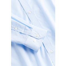 이지 케어 슬림핏 셔츠 라이트 블루/체크 0976709046