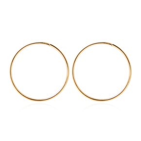 14K GOLD 베이직 링 귀걸이 18mm