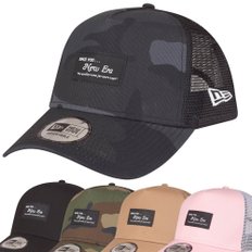 뉴에라 Adjustable A-Frame Trucker Cap - BRAND LOGO PATCH