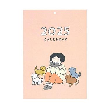 웅진북센 [인디고] 2025 일상 A4 벽걸이 달력 : 포스터 일러스트 캘린더