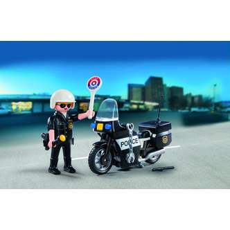 보드엠 플레이모빌 City Action Police Carry Motorcycle Play Vehicle Playset, 4세 이상 어린이용.