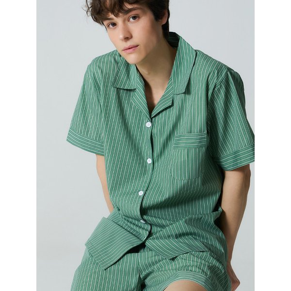 (uni) 그린우드 반팔 잠옷 세트