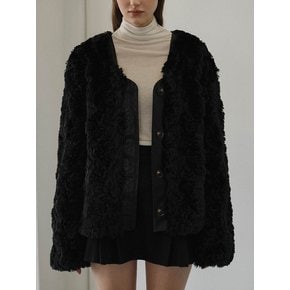 Soft Fur Jacket [Black]