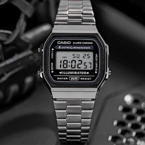 [정품] CASIO 카시오 A168WGG-1A 빈티지 레트로 공용 전자 메탈시계