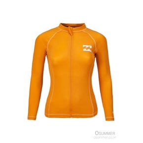 여성 집업 래쉬가드 BILLABONG KBB221-11-ORG ARCH WAVE ZIP-UP ORG