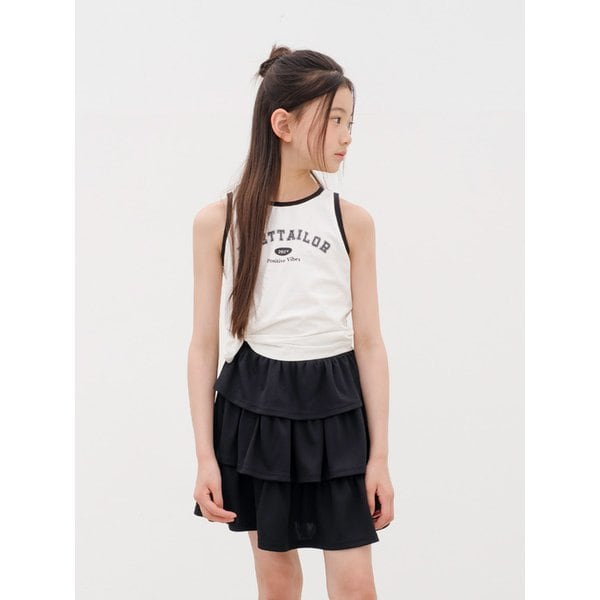 스포티 민소매 티셔츠(화이트)