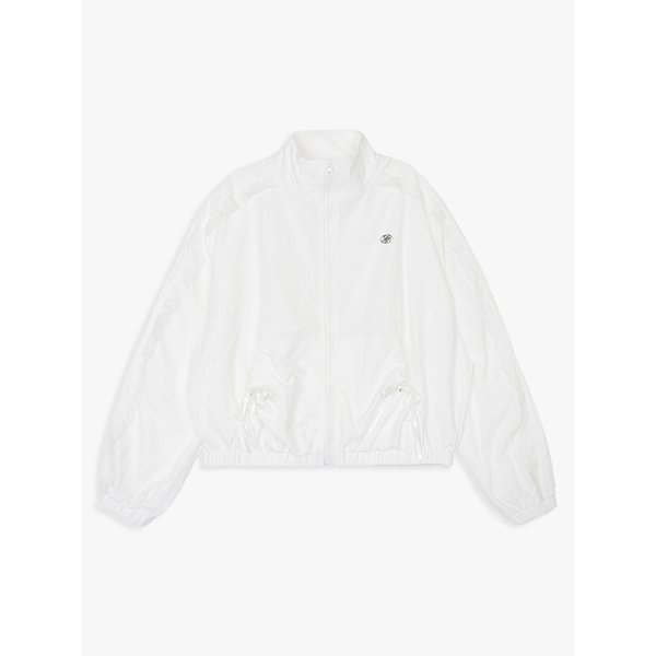 LACE TRACK WIND BREAKER_WHITE