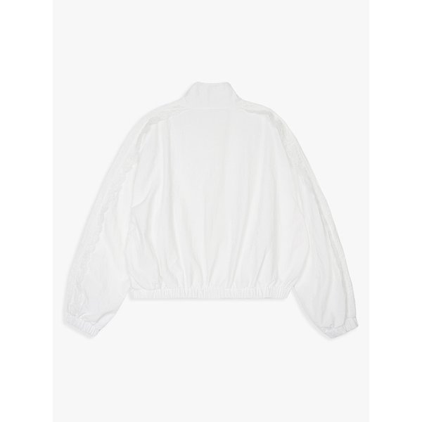 LACE TRACK WIND BREAKER_WHITE