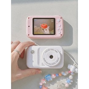 말랑 디지털 카메라 2컬러 풀세트 Y2K 레트로 빈티지 미니 디카 (+SD카드,스티커 포함)