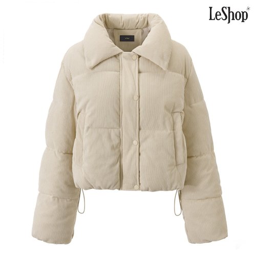 르샵 코듀로이 하이넥 스트링 패딩 점퍼 (DP4JJ027A)