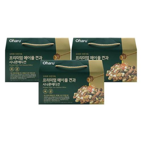 오하루 자연가득 프리미엄 메이플 견과 시나몬 에디션 20g x 20개입 x 3박스(1)
