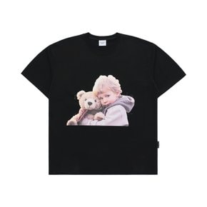 BABY FACE BEAR DOLL HUG SHORT SLEEVE T-SHIRT BLACK 베아돌허그 SSBKBF-BDH