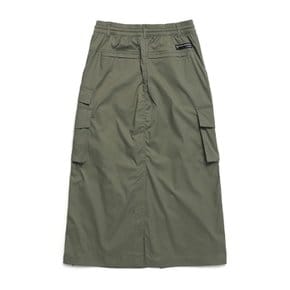 [여주점] N241WSK070 여성 아나스 스트링 롱 카고 스커트 카키